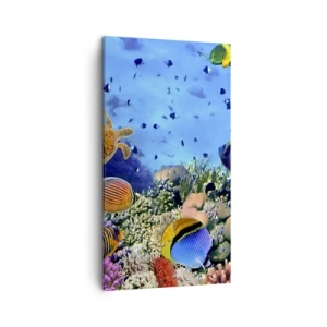 Bild auf Leinwand - Leinwandbild - Und was wissen wir über das Leben ... - 45x80 cm