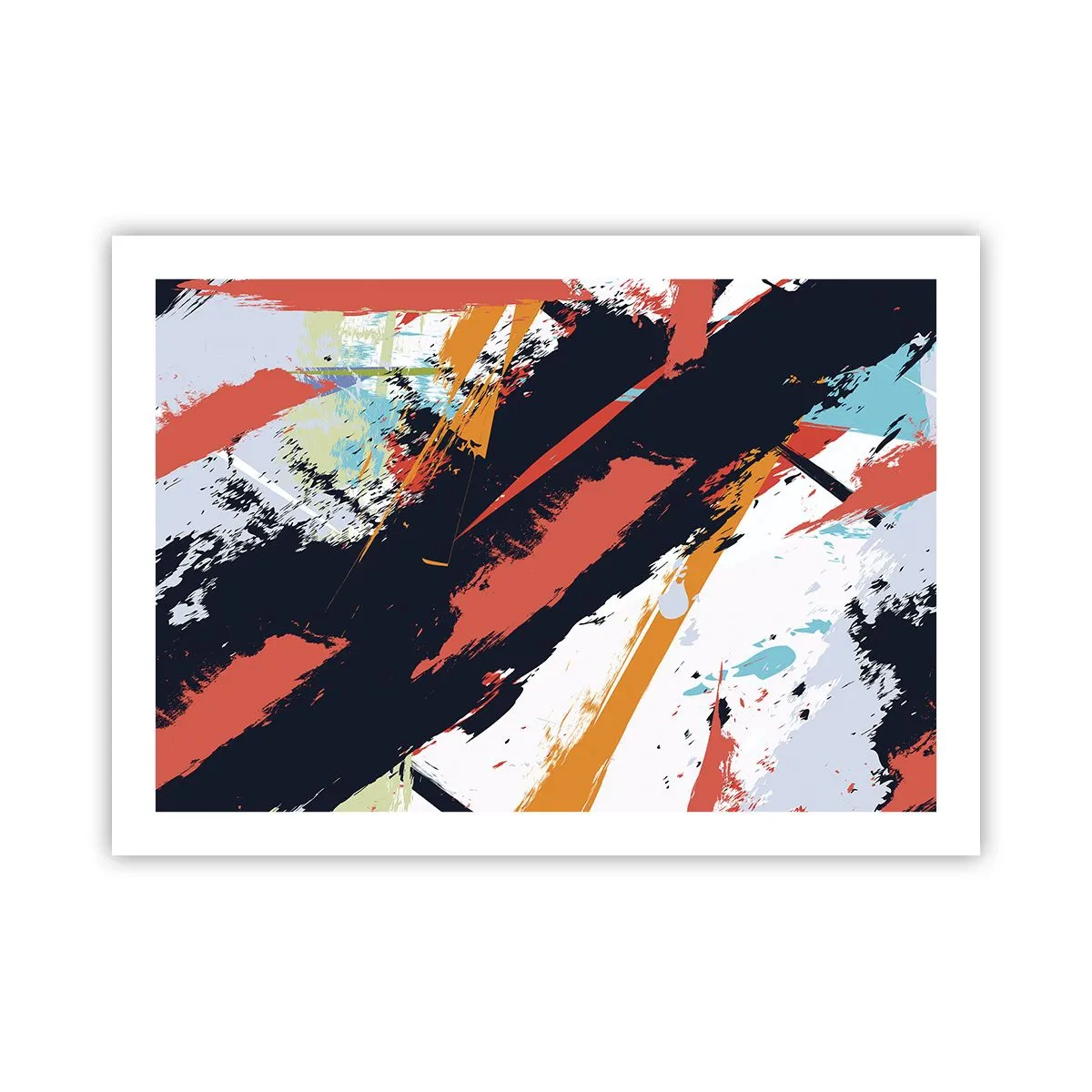 Poster - Dynamische Komposition - 70x50 cm