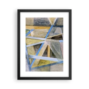 Poster in einem schwarzem Rahmen - Gerade oder diagonal? - 30x40 cm