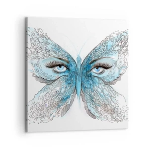 Bild auf Leinwand - Leinwandbild - Eros Blaumeise - 60x60 cm