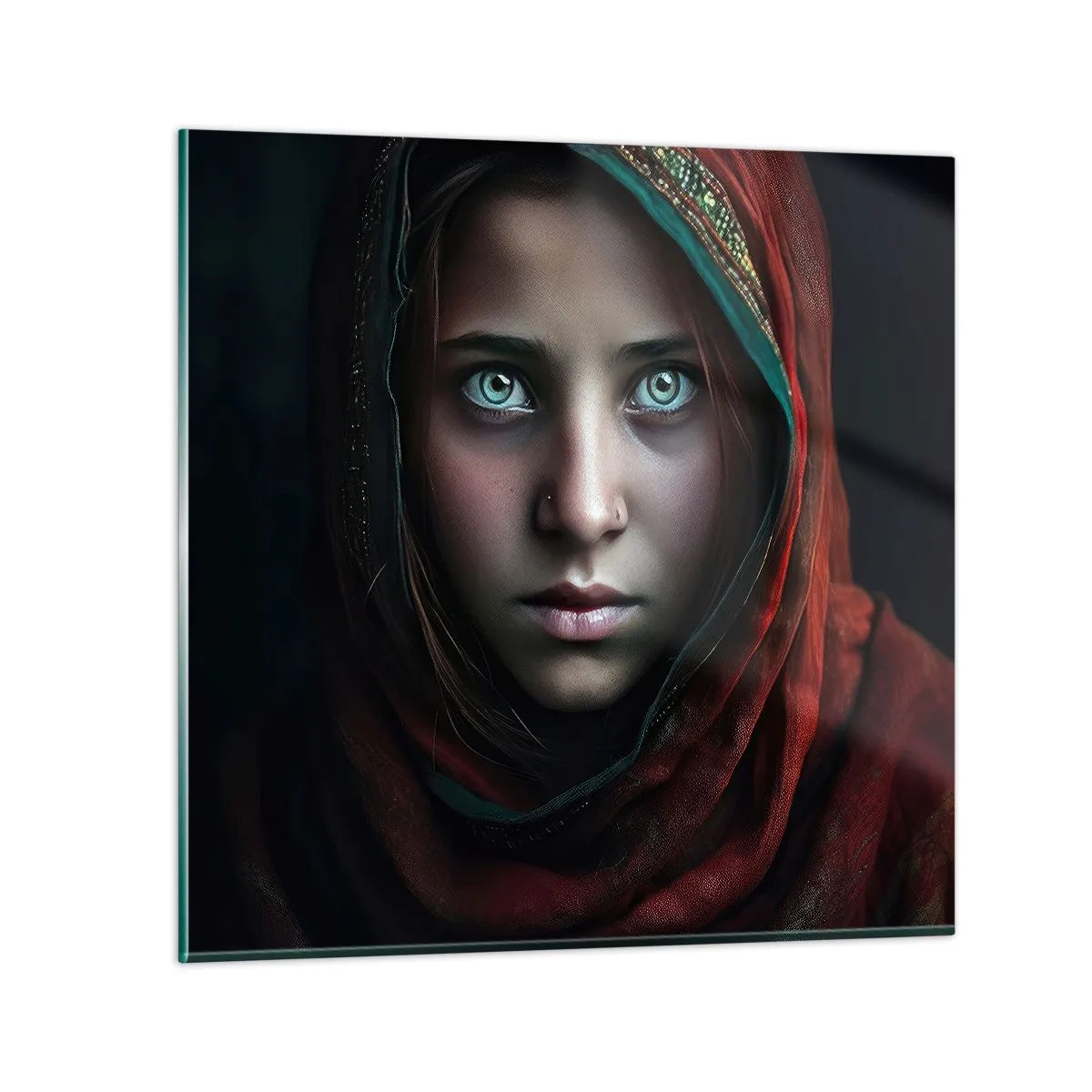 Glasbild - Bild auf glas - Prinzessin aus dem Osten - 40x40 cm