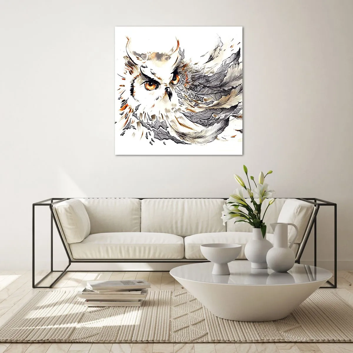 Glasbild - Bild auf glas - Sie kam aus der Welt der Magie - 40x40 cm