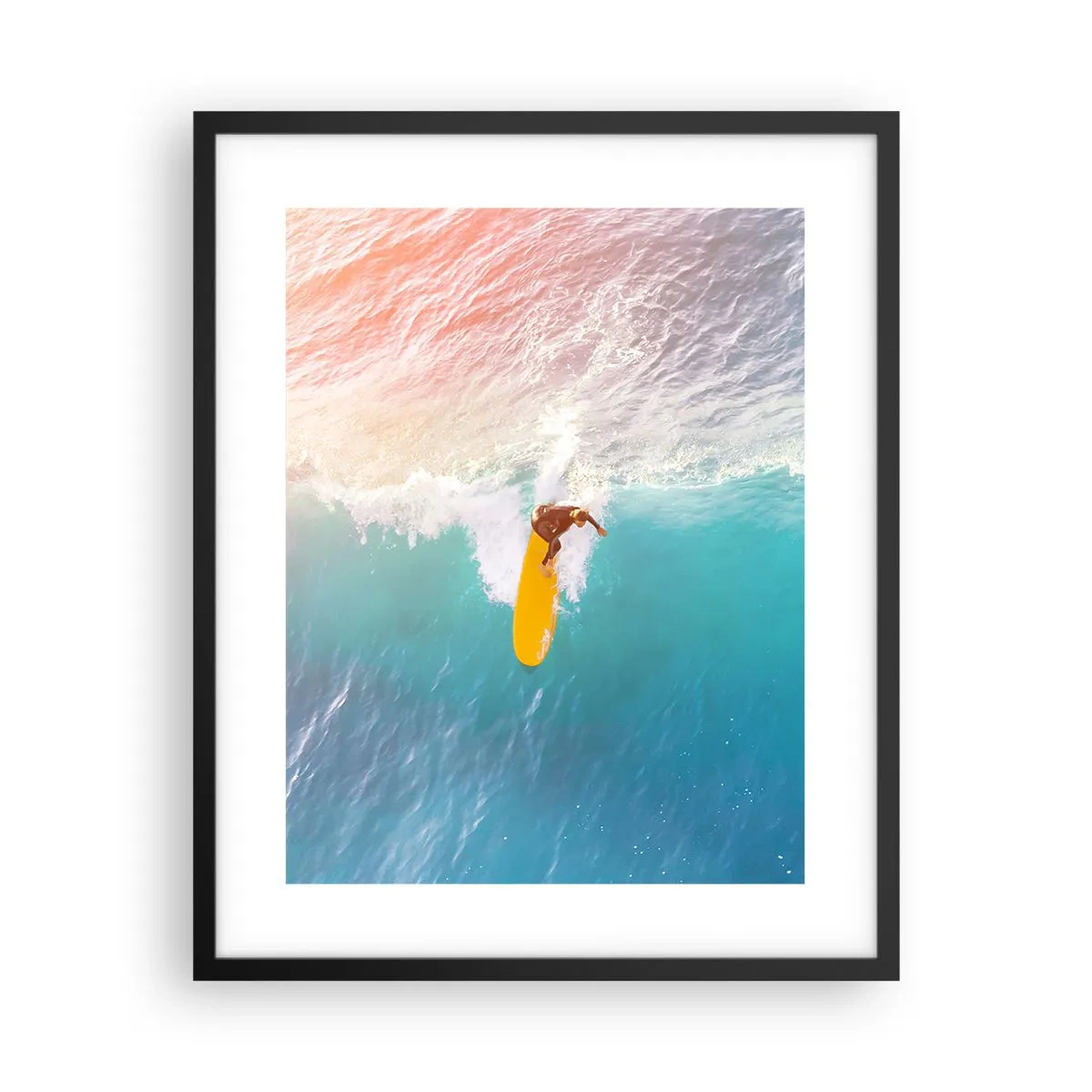Poster in einem schwarzem Rahmen - Der Ozeanreiter - 40x50 cm