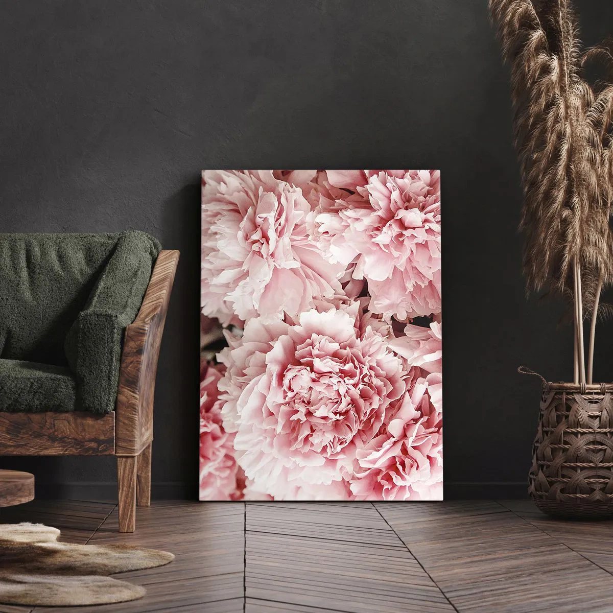 Bild auf Leinwand - Leinwandbild - Rosa Traum - 65x120 cm