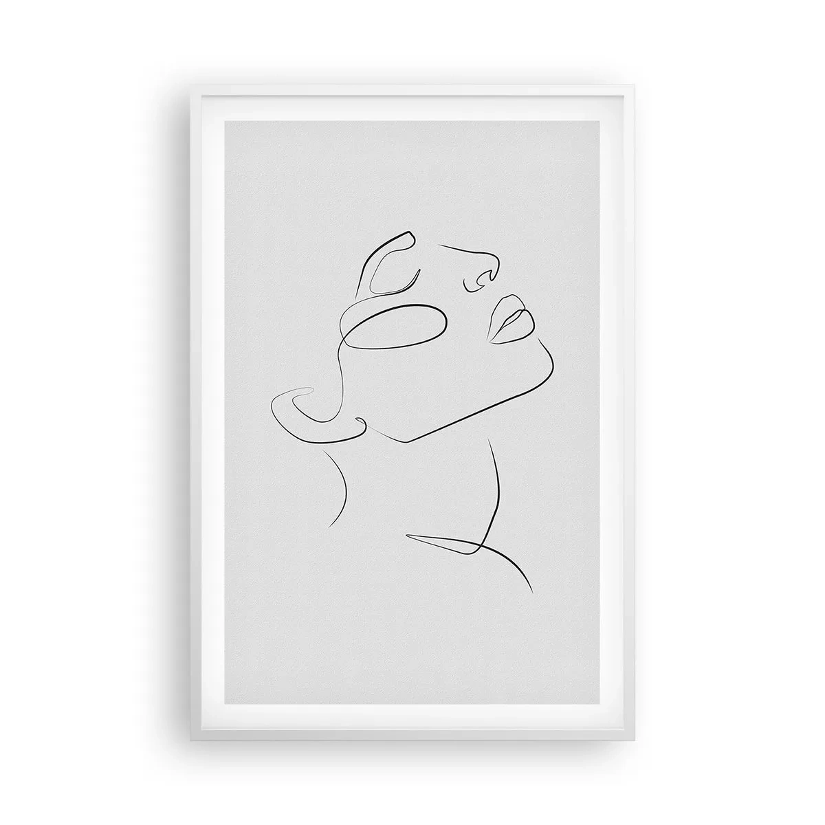 Poster in einem weißen Rahmen - Die Drehungen und Wendungen der Träume - 61x91 cm