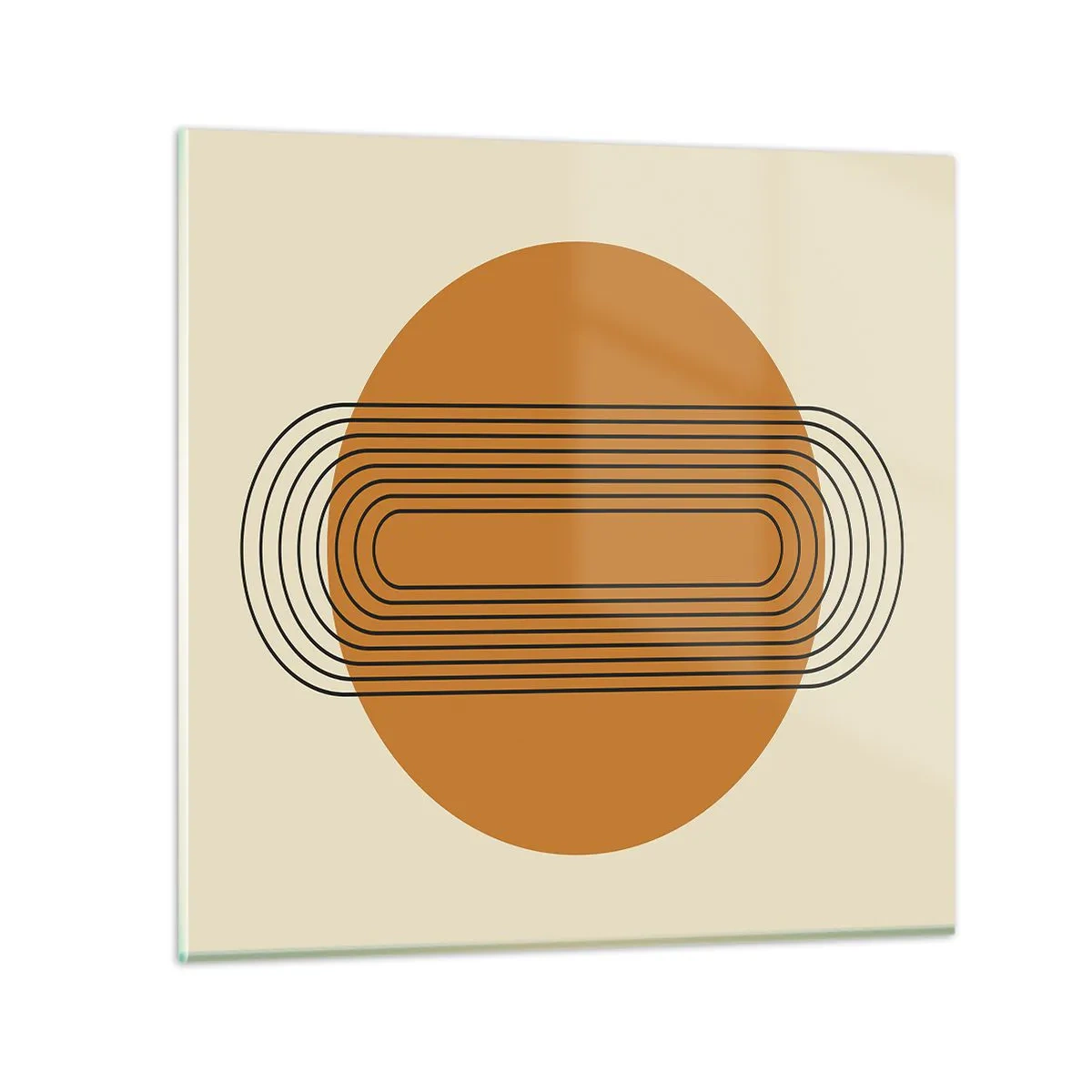 Glasbild - Bild auf glas - Perfekter Plan - 40x40 cm