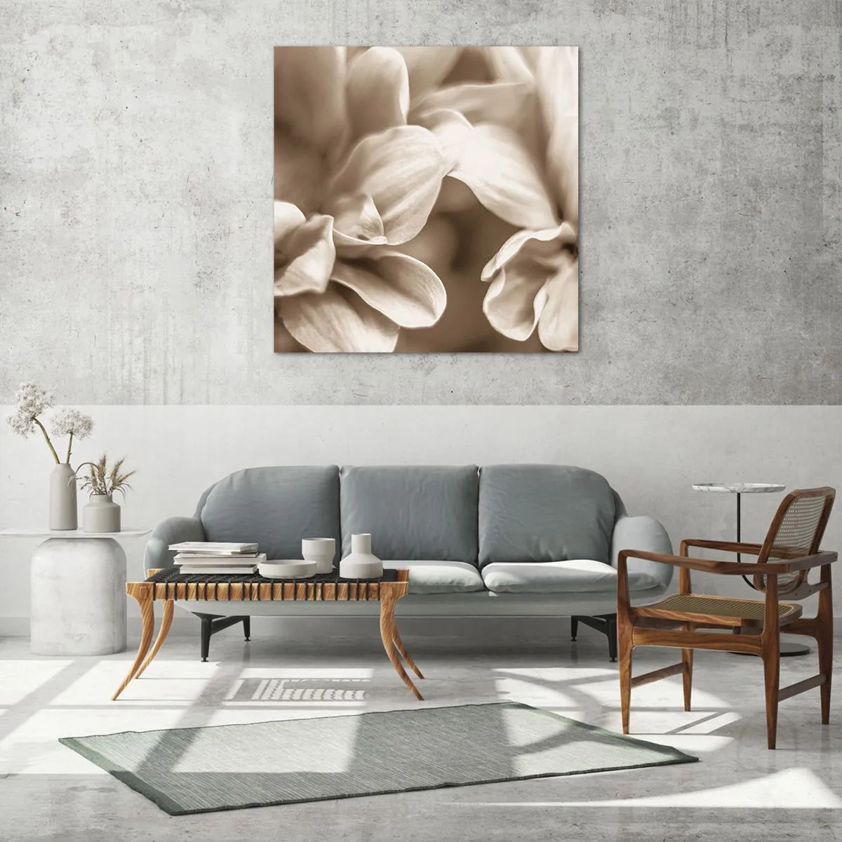 Glasbild - Bild auf glas - So sanft wie ein Lächeln - 60x60 cm