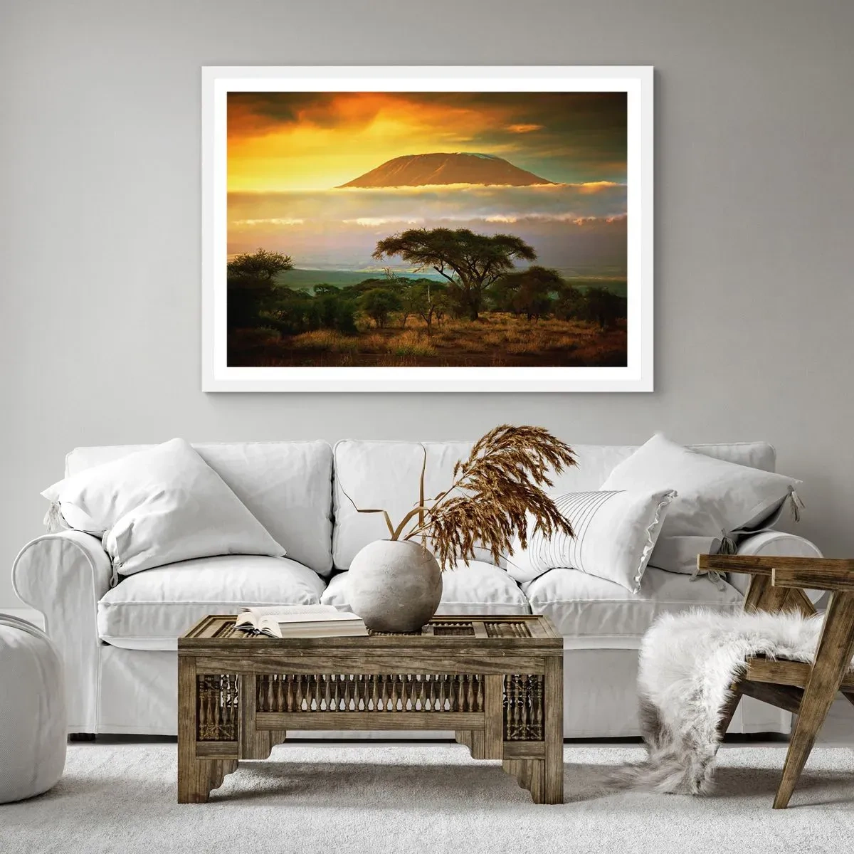 Poster in einem weißen Rahmen - Ein Reisetraum - 40x30 cm