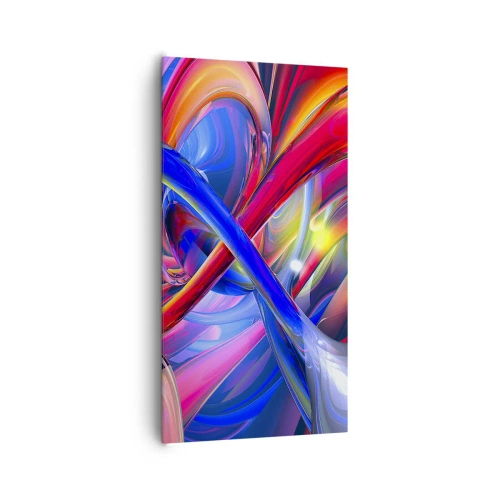 Bild auf Leinwand - Leinwandbild - Ein Tanz der Farben - 65x120 cm