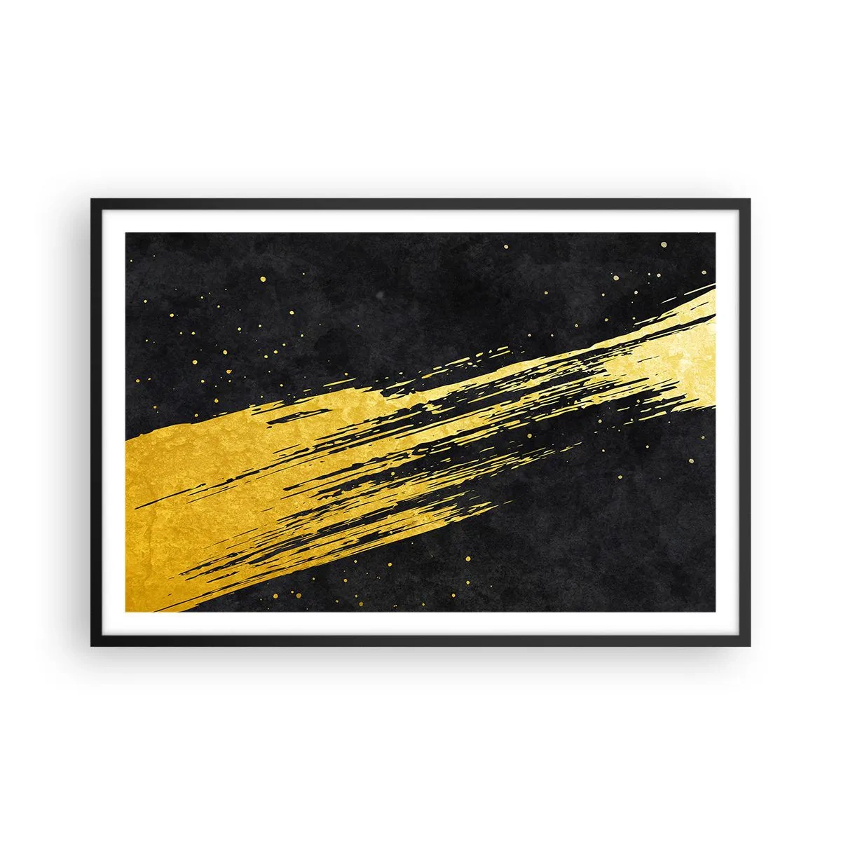 Poster in einem schwarzem Rahmen - Sprung in den Hyperraum - 91x61 cm