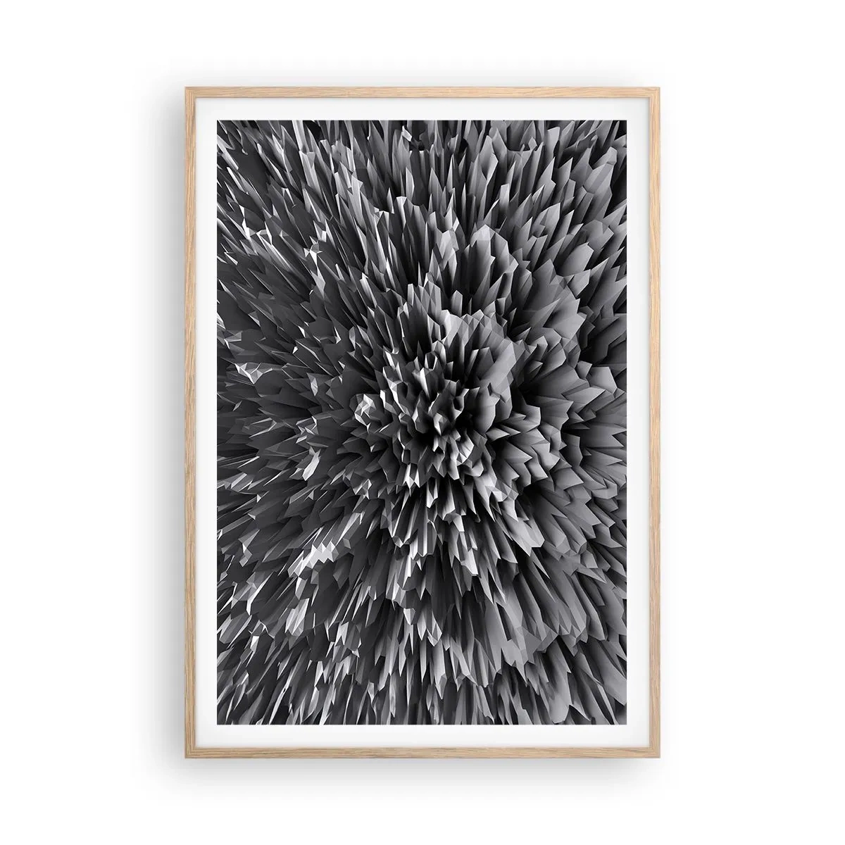 Poster in einem Rahmen aus heller Eiche - Härter kann es nicht werden - 70x100 cm