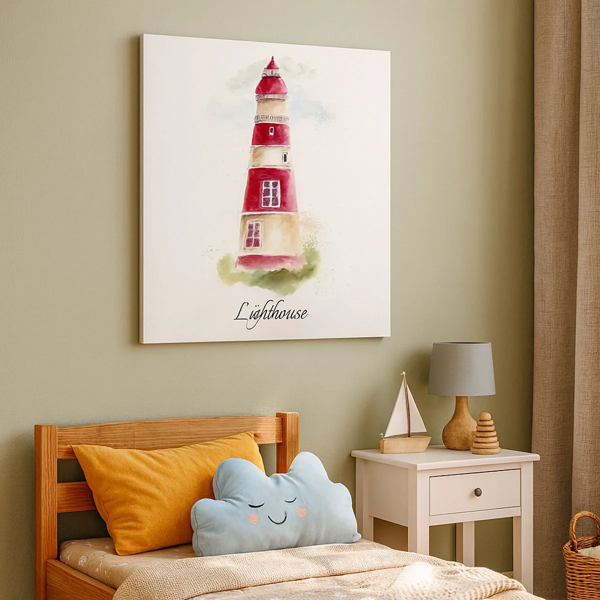 Bild auf Leinwand - Leinwandbild - Das Wetter ringsum ist immer gut - 30x30 cm