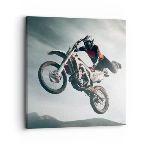 Bild auf Leinwand - Leinwandbild - Kein Spaß ohne Risiko - 30x30 cm