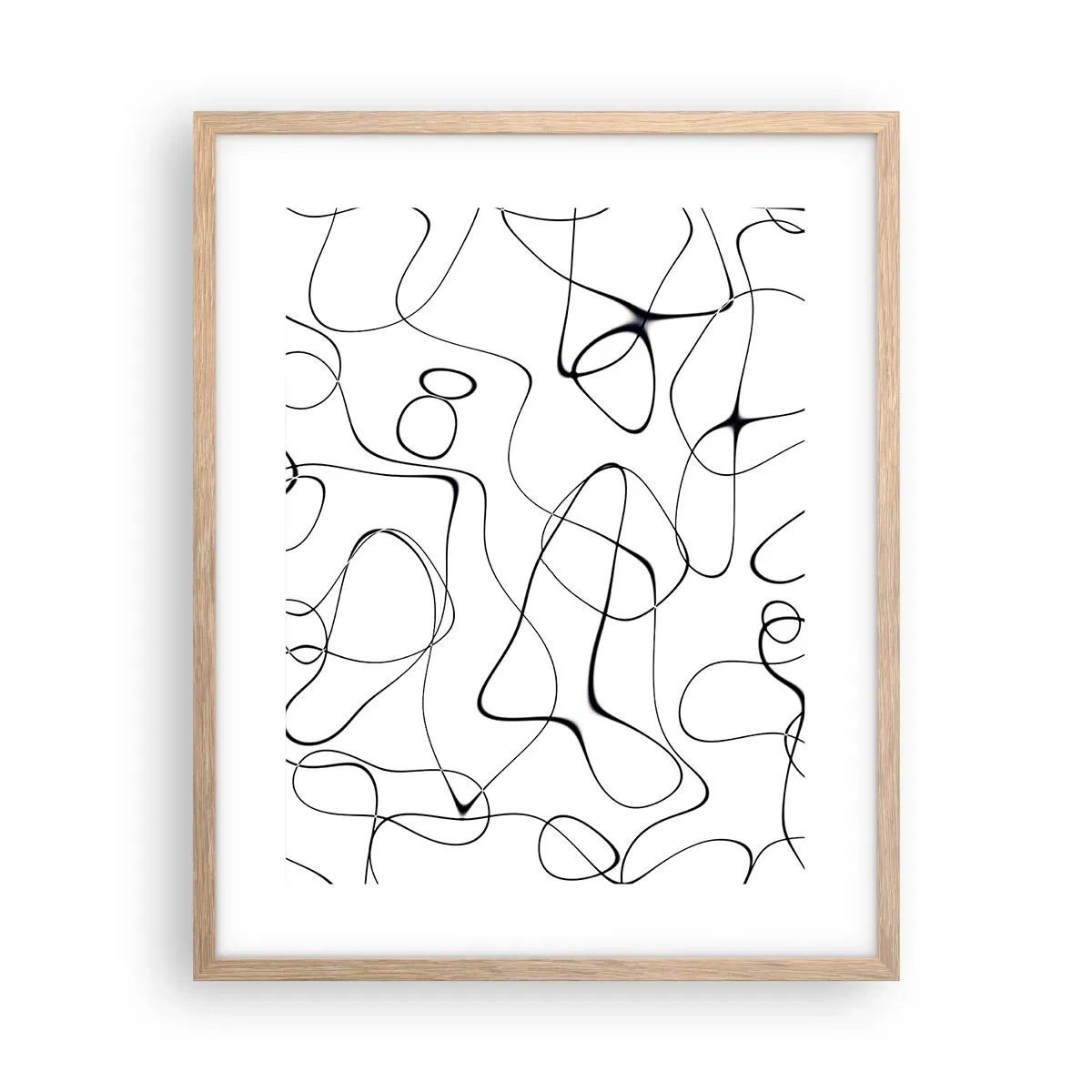 Poster in einem Rahmen aus heller Eiche - Lebenswege, Wechselfälle - 40x50 cm