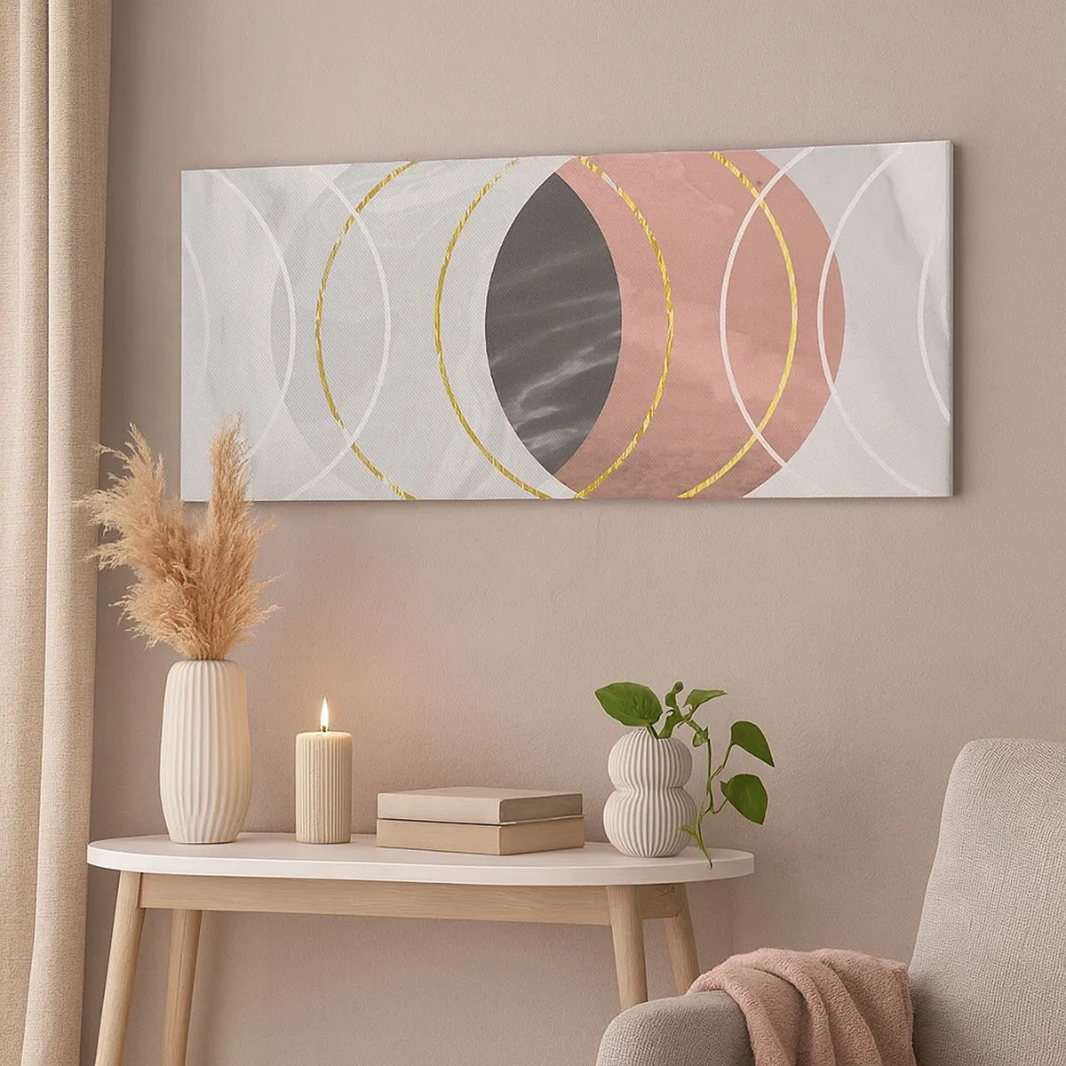 Bild auf Leinwand - Leinwandbild - Musik der Sphären - 100x40 cm