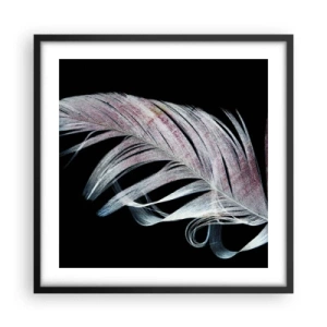 Poster in einem schwarzem Rahmen - Denke an Berührung - 50x50 cm