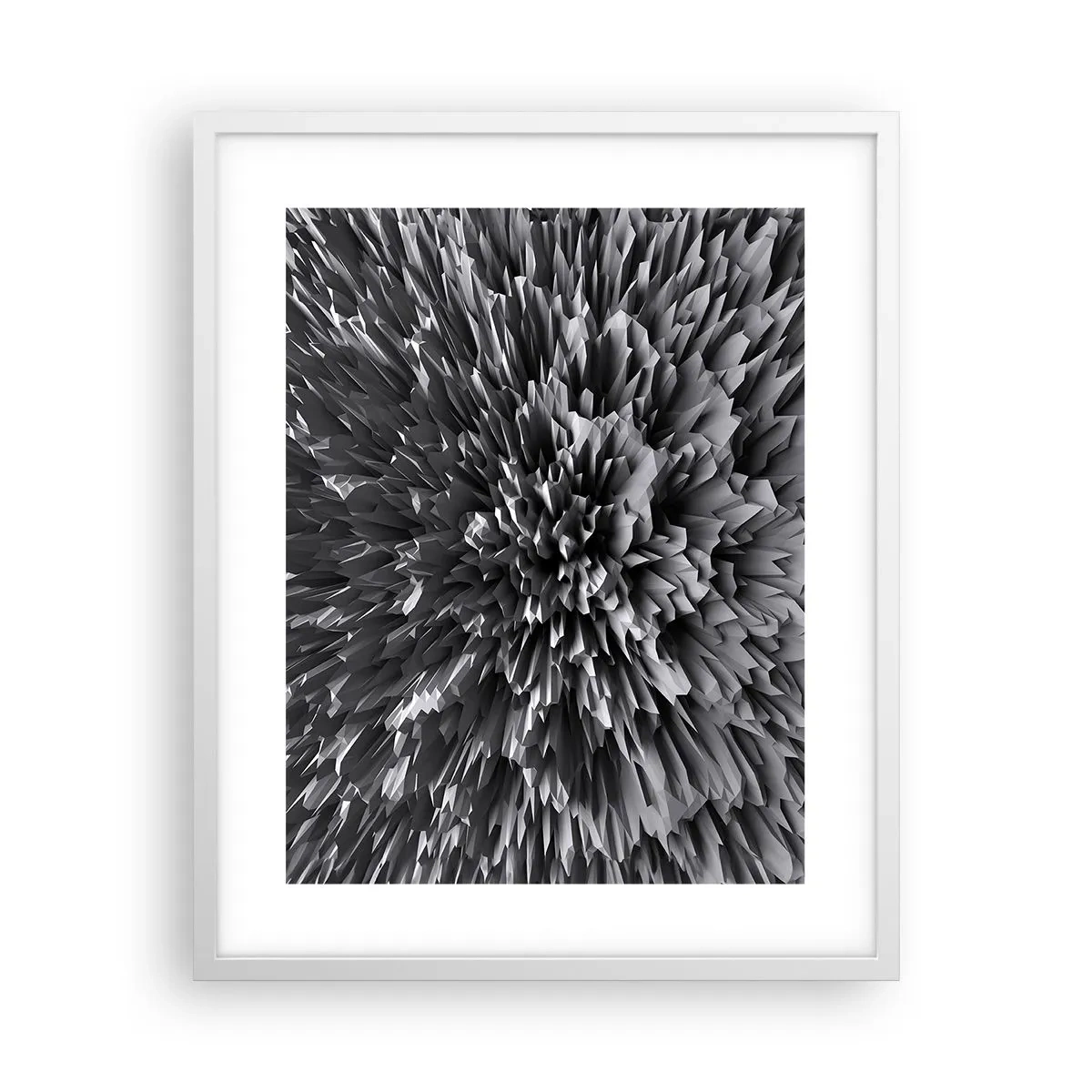 Poster in einem weißen Rahmen - Härter kann es nicht werden - 40x50 cm