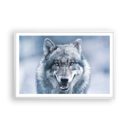 Poster in einem weißen Rahmen - Werden Sie die Herausforderung annehmen? - 91x61 cm