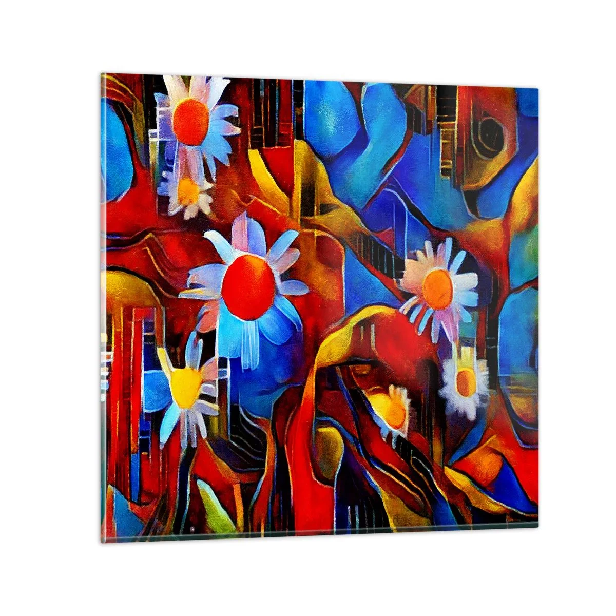 Glasbild - Bild auf glas - Die Farben des Lebens - 40x40 cm