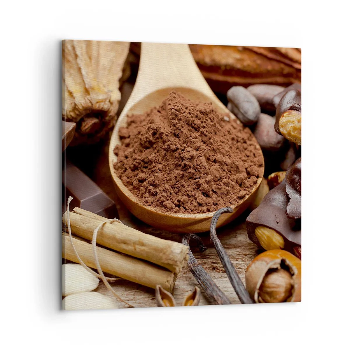 Bild auf Leinwand - Leinwandbild - Die Beste gegen Sorgen - 50x50 cm