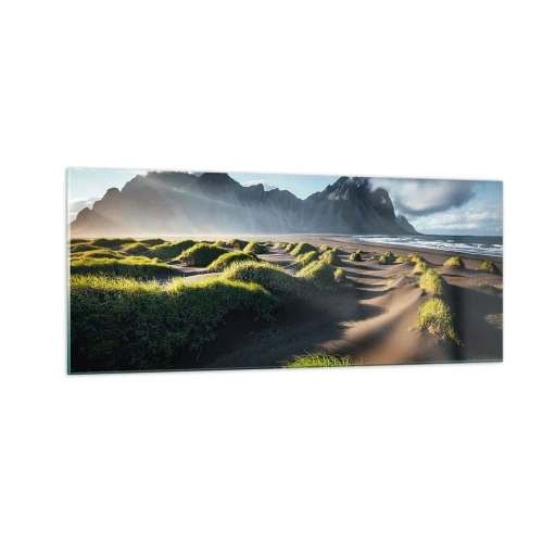 Glasbild - Bild auf glas - Harmonie der Elemente - 100x40 cm