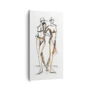 Bild auf Leinwand - Leinwandbild - Studie der Gnade - 65x120 cm