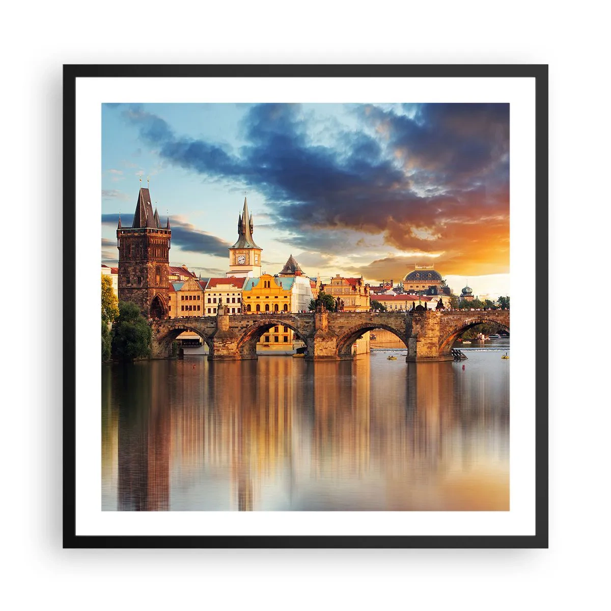 Poster in einem schwarzem Rahmen - Schön seit Ewigkeiten - 60x60 cm