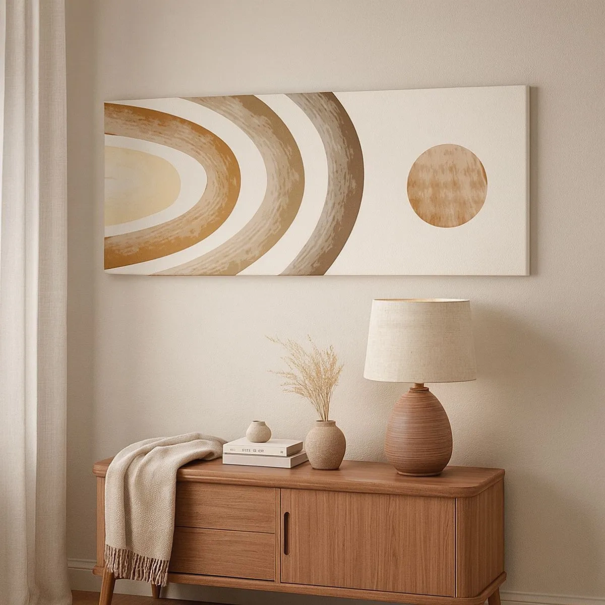 Bild auf Leinwand - Leinwandbild - In einer weit entfernten Galaxie - 100x40 cm