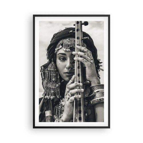 Poster in einem schwarzem Rahmen - Die Musik des Orients selbst - 61x91 cm