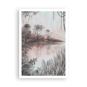 Poster - Tagebuch eines Entdeckers aus dem 19. Jahrhundert - 70x100 cm