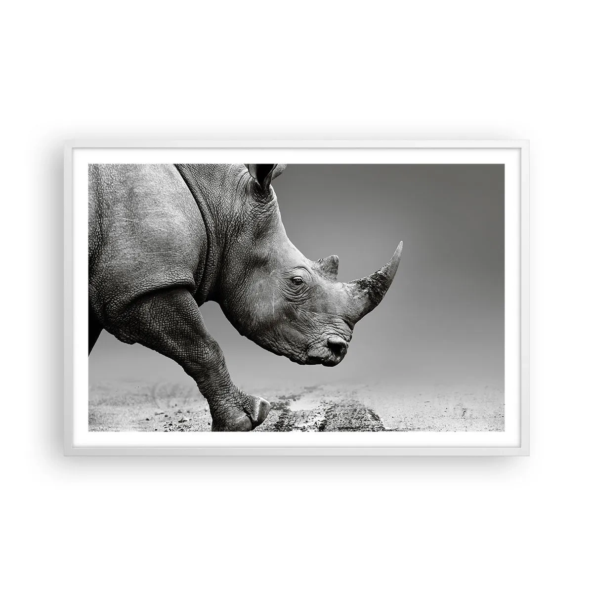 Poster in einem weißen Rahmen - Unaufhaltsame Stärke - 91x61 cm