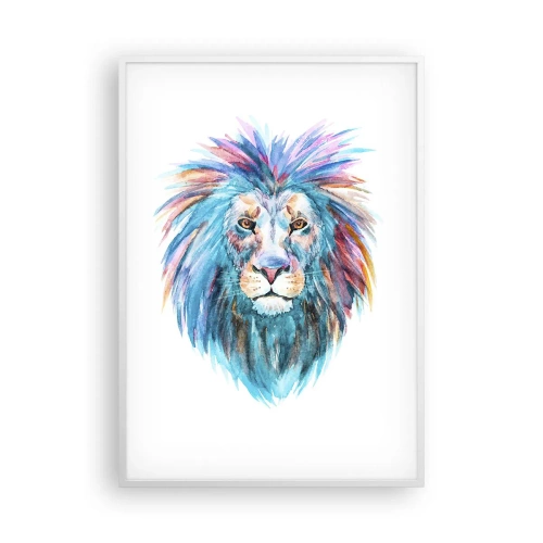 Poster in einem weißen Rahmen - Eine elektrisierende Aura - 70x100 cm