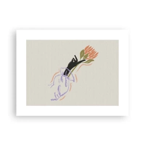 Poster - Schwesterliche Berührung - 40x30 cm