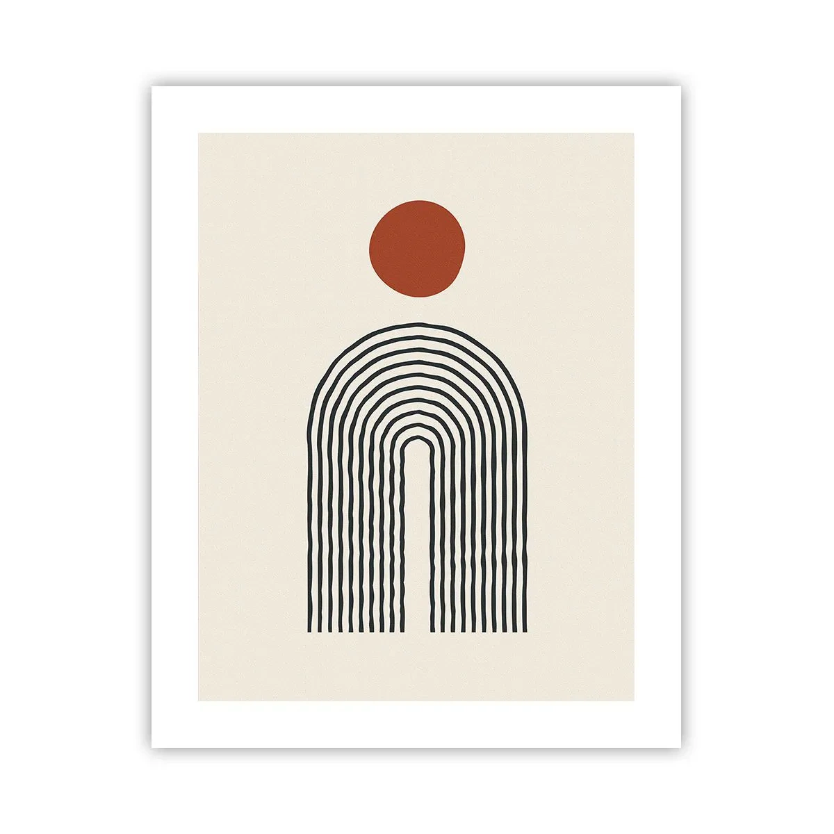Poster - Magnetismus von Formen und Farben - 40x50 cm