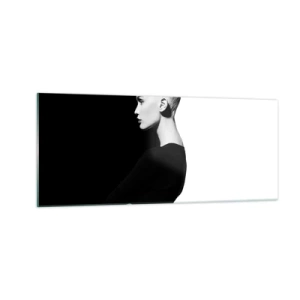 Glasbild - Bild auf glas - Einfach eine Frau - 100x40 cm