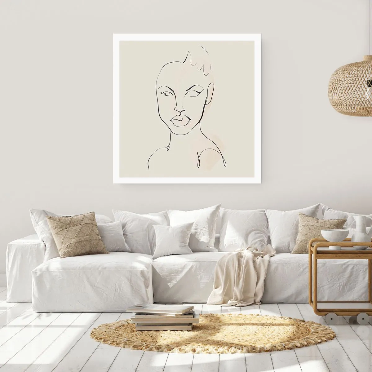 Poster - Umriss der Sinnlichkeit - 40x40 cm