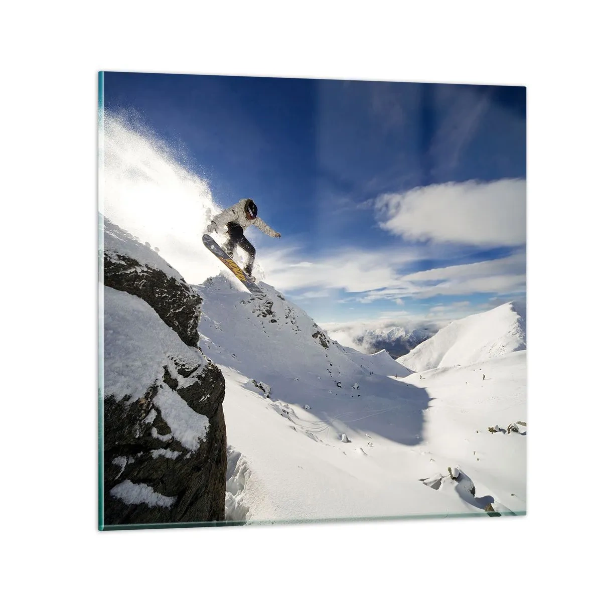 Glasbild - Bild auf glas - Freiheit ohne Grenzen - 40x40 cm