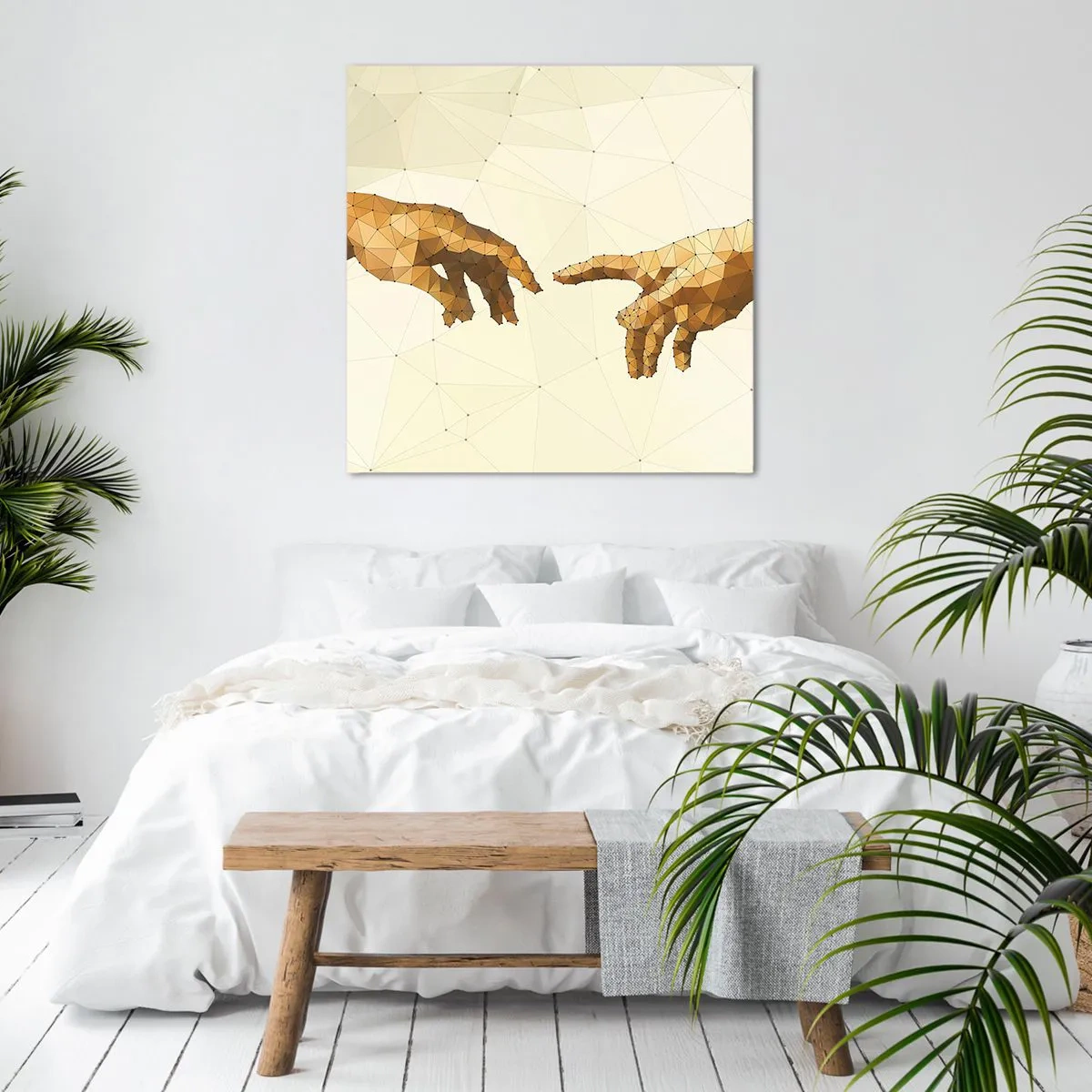 Bild auf Leinwand - Leinwandbild - Göttliche Geometrie - 40x40 cm