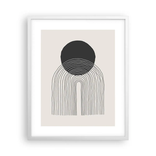 Poster in einem weißen Rahmen - Zittern und Vertrauen - 40x50 cm