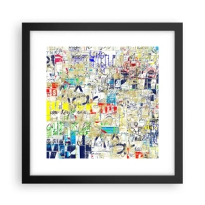 Poster in einem schwarzem Rahmen - Es freut einfach die Augen - 30x30 cm