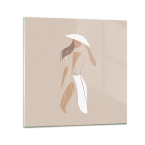 Glasbild - Bild auf glas - Mode macht Spaß - 30x30 cm