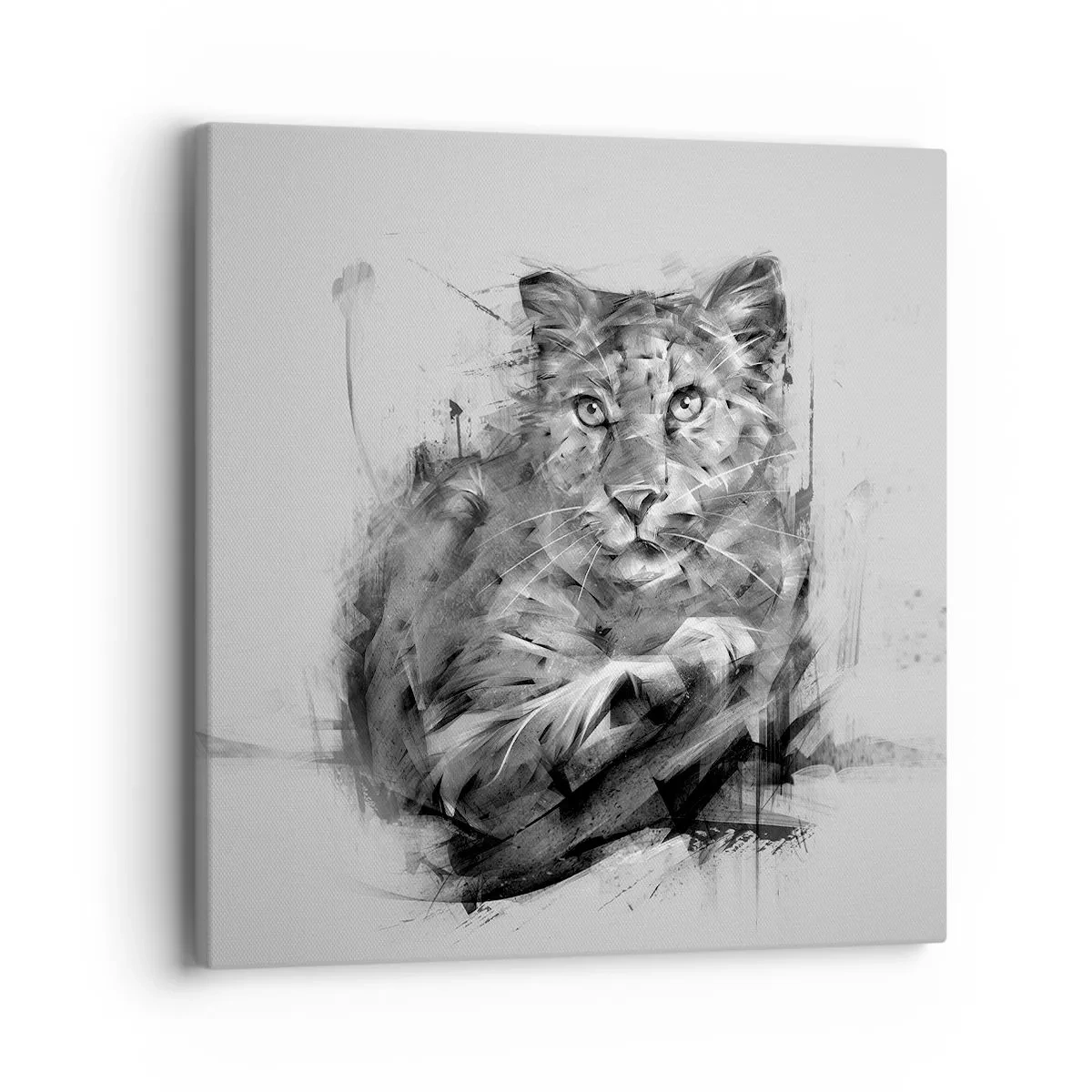 Bild auf Leinwand - Leinwandbild - Ja, ich höre aufmerksam zu - 40x40 cm