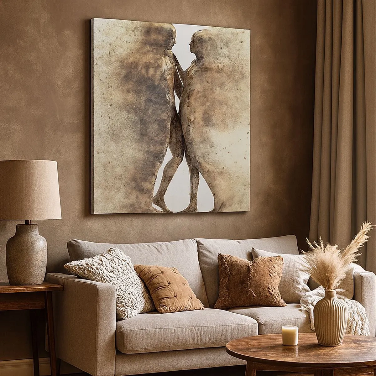 Bild auf Leinwand - Leinwandbild - Sie erhoben sich aus dem Staub, um zu lieben - 30x30 cm