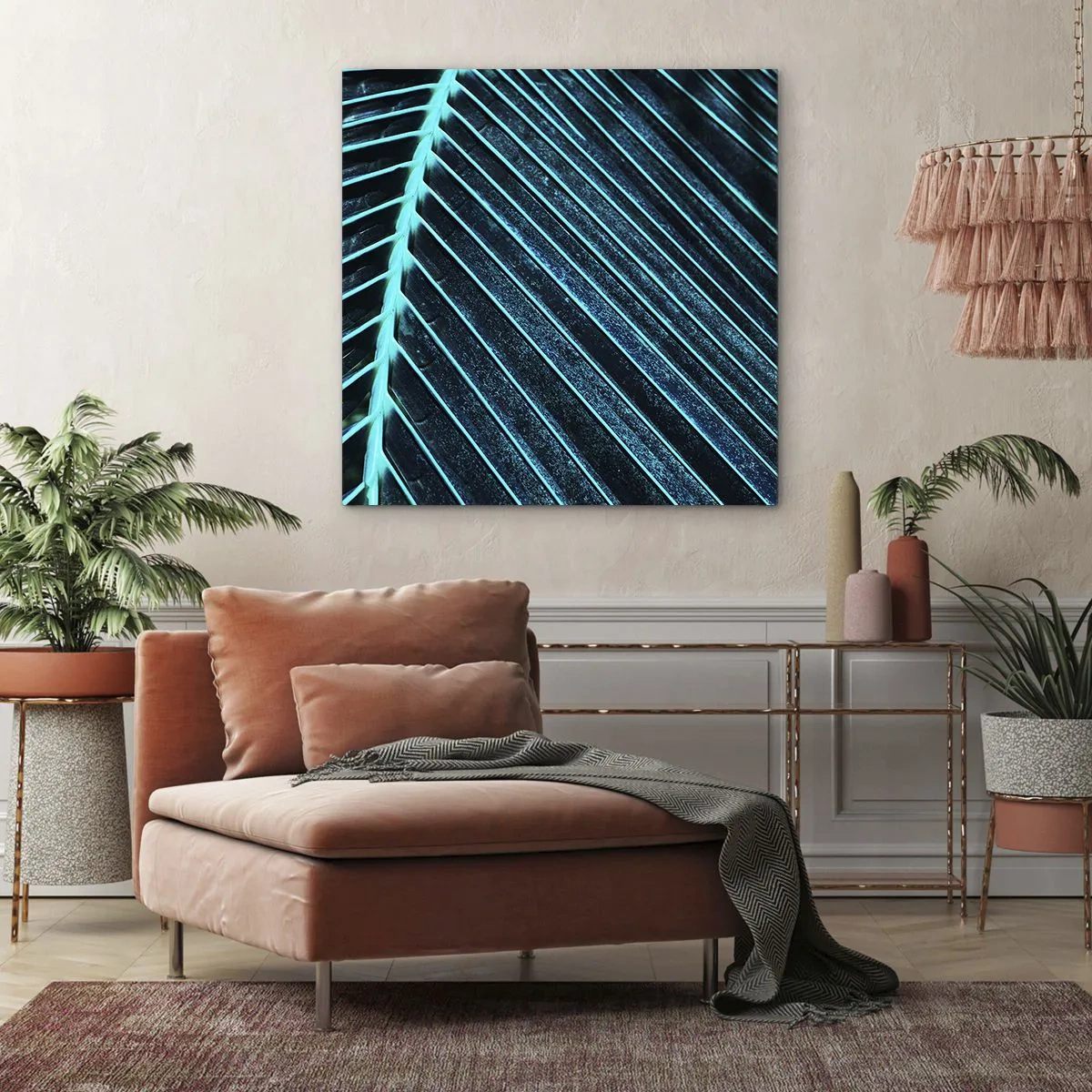 Bild auf Leinwand - Leinwandbild - Grüne Textur - 30x30 cm