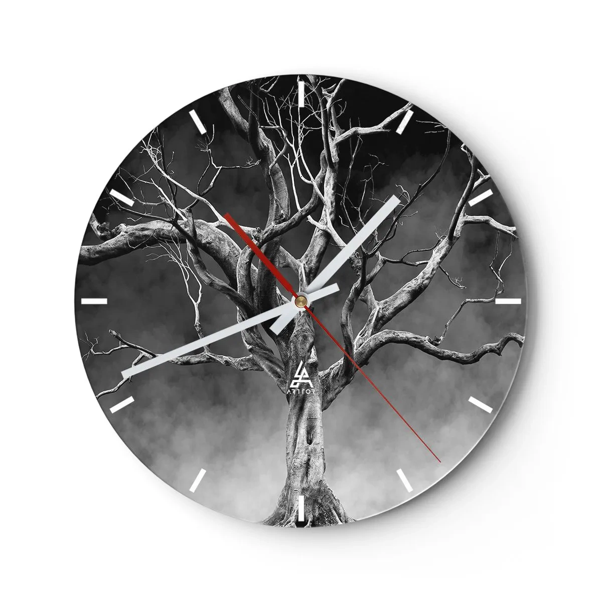 Wanduhr - Glasuhr - Ursprünglich und heilig - 40x40 cm