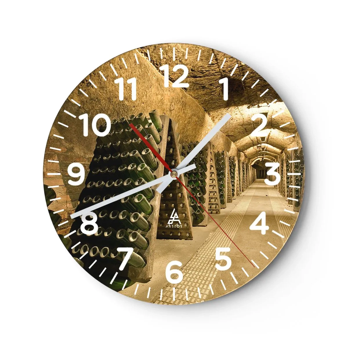 Wanduhr - Glasuhr - Die Geburt des Geschmacks - 30x30 cm