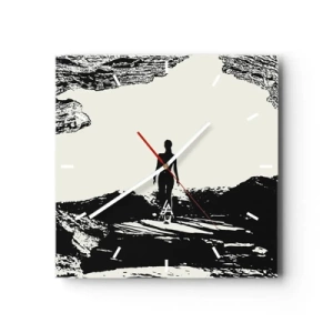 Wanduhr - Glasuhr - Neuer Blick - 40x40 cm