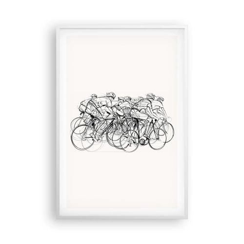 Poster in einem weißen Rahmen - Gemeinsam als Team - 61x91 cm