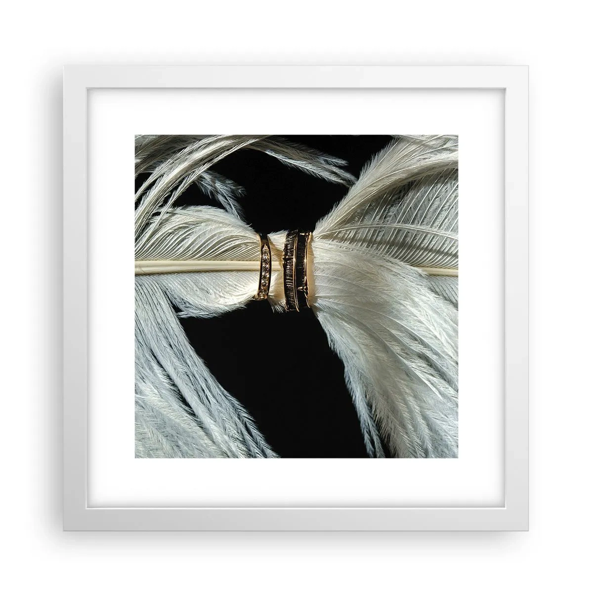 Poster in einem weißen Rahmen - ... und ich werde dich nicht verlassen ... - 30x30 cm