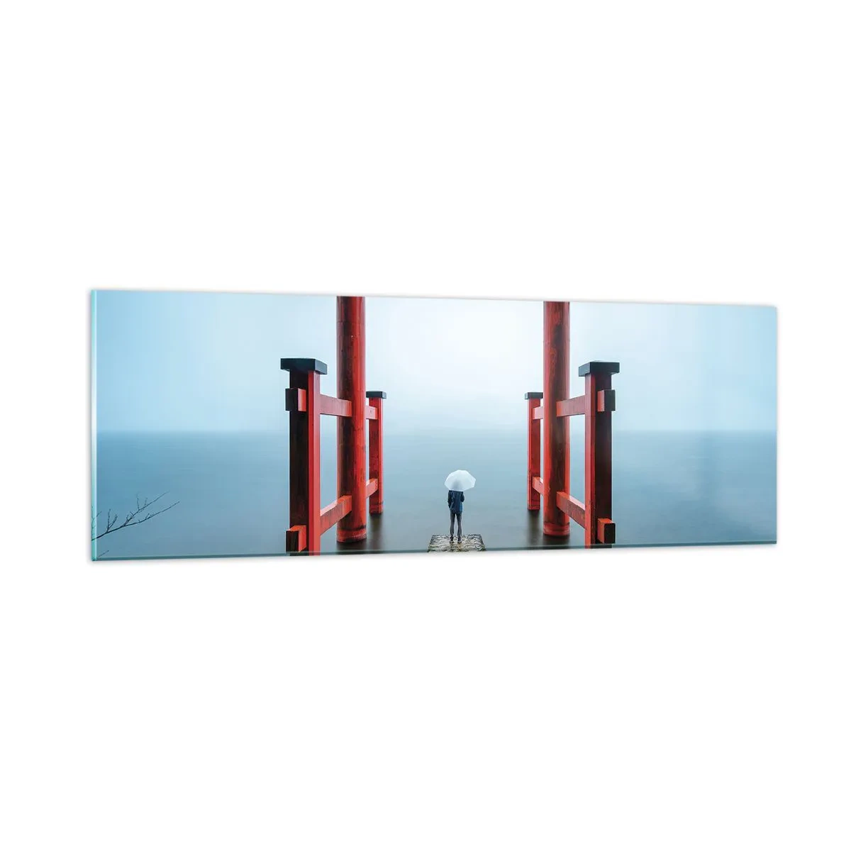 Glasbild - Bild auf glas - Japanische Träumerei - 90x30 cm